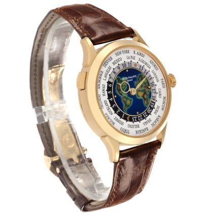 Patek Philippe World Time Complications White Gold Mens Watch 5231j Box Papers