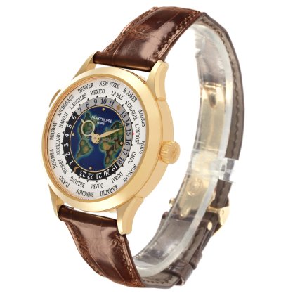 Patek Philippe World Time Complications White Gold Mens Watch 5231j Box Papers