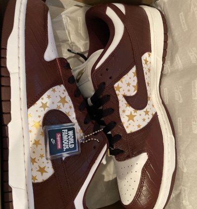 Supreme Nike Sb Dunk Low Stars barkroot