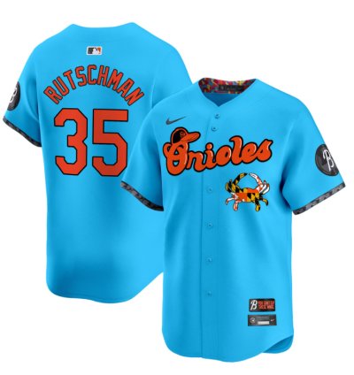 Adley Rutschman Jersey 35 Baltimore Orioles Maryland Blue Crab Vapor Stitched Light Blue
