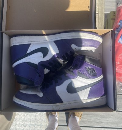 Jordan 1 Court Purple