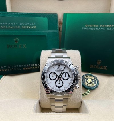 Rolex Daytona White Dial Stainless Steel Bracelet 126500ln Unworn 2025