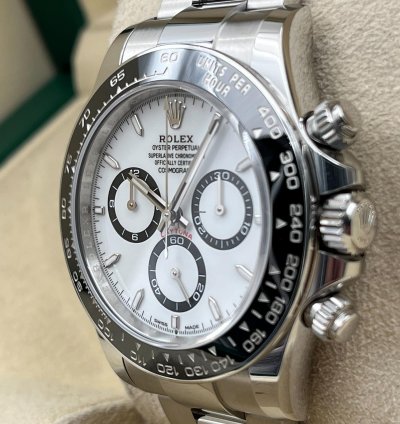 Rolex Daytona White Dial Stainless Steel Bracelet 126500ln Unworn 2025