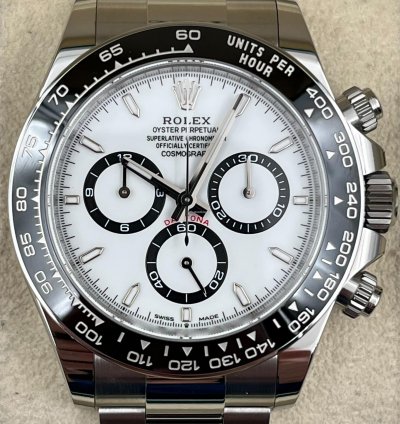 Rolex Daytona White Dial Stainless Steel Bracelet 126500ln Unworn 2025
