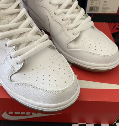 Used Nike Sb Dunk High Pro White Ice 2015 Size 10