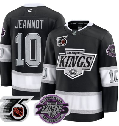Men Tanner Jeannot Jersey 10 Los Angeles Kings 91-92 75th 25th Anniversary Black