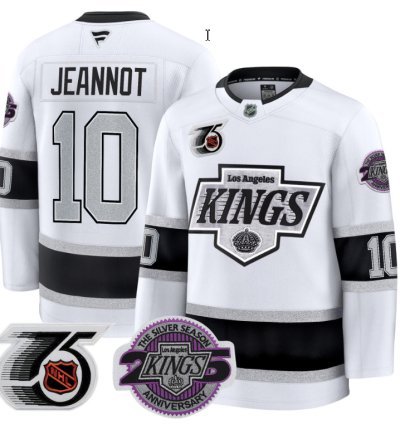 Men Tanner Jeannot Jersey 10 Los Angeles Kings 91-92 75th 25th Anniversary White