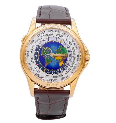 Patek Philippe World Time Enamel Dial Rare Yellow Gold 5131j