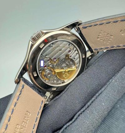Patek Philippe World Time Enamel Dial White Gold Automatic Watch 39 5mm World Time