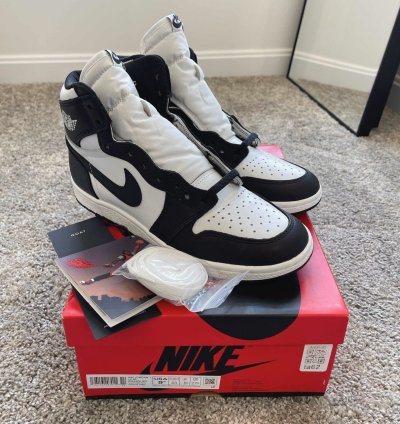 Nike Air Jordan Retro 1 85 1985 High Og Black White Size 9 5