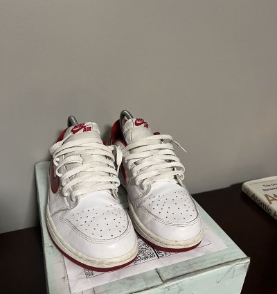 Jordan 1 Low Varsity Red Big Swoosh 2015