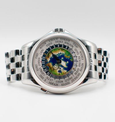 Patek Philippe World Time Full Set 2018 World Time Cloisonn Enamel Dial Ref 5131 1p 5131 Bracelet Platinum