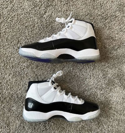 Nike Air Jordan Retro 11 Concord White Black 2018 Size 9 5