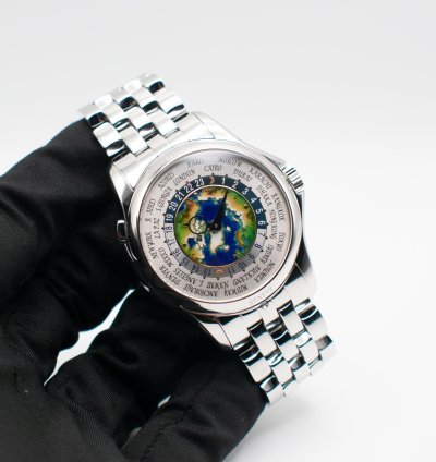 Patek Philippe World Time Full Set 2018 World Time Cloisonn Enamel Dial Ref 5131 1p 5131 Bracelet Platinum