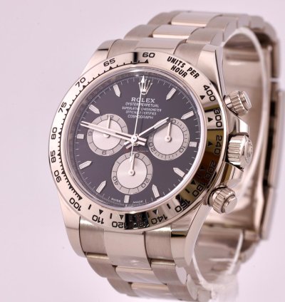 Rolex Daytona White Gold 126509 Blk Dial Full Set