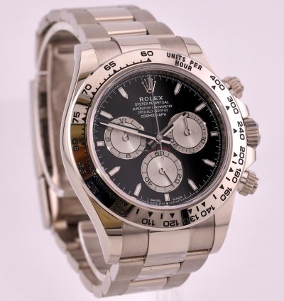 Rolex Daytona White Gold 126509 Blk Dial Full Set