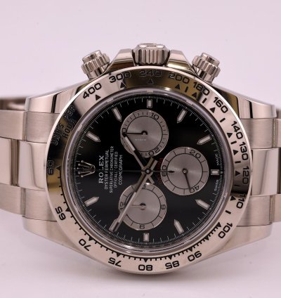 Rolex Daytona White Gold 126509 Blk Dial Full Set