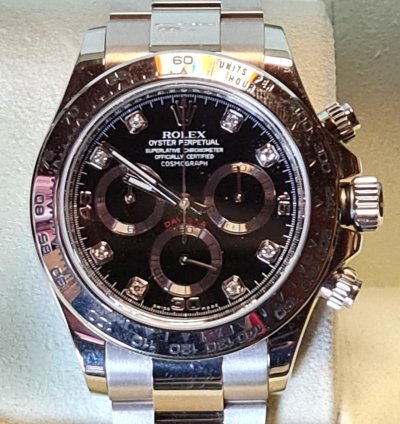 Rolex Daytona White Gold And Factory Diamonds