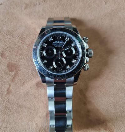 Rolex Daytona White Gold And Factory Diamonds