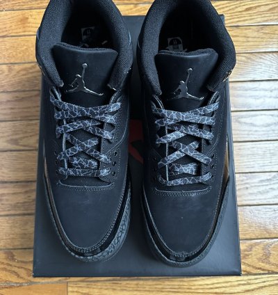 Nike Air Jordan Retro 3 Black Cat Mens Size 11 Ct8532-001