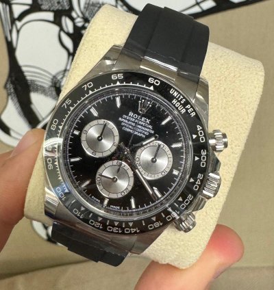 Rolex Daytona White Gold Black Dial - New - New November 2023 Card 126519ln