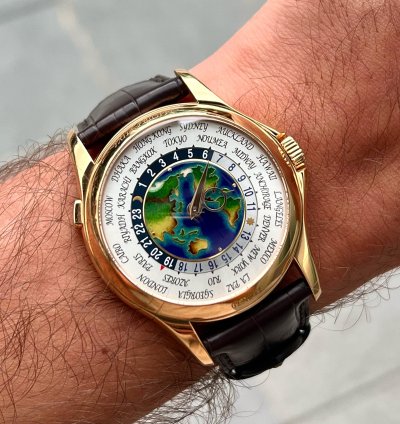 Patek Philippe World Time Full Set World Time Ref 5131r 5131 Rose Gold Enamel Cloisonne Dial