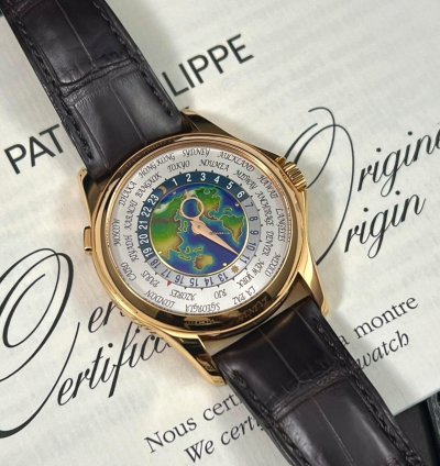 Patek Philippe World Time Full Set World Time Ref 5131r 5131 Rose Gold Enamel Cloisonne Dial