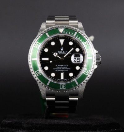 Rolex Submariner Date 16610lv Submariner Kermit New Old Stock