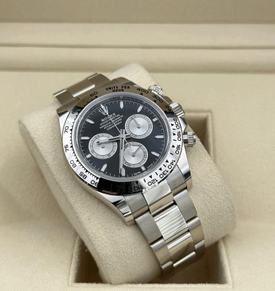 Rolex Daytona White Gold Black Dial 126509 Unworn Full Set