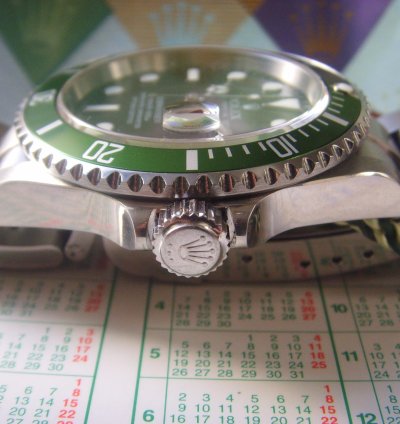 Rolex Submariner Date 2003 Serial Submariner Kermit Mark Flat Four Nos Condition With Papers