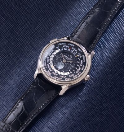 Patek Philippe World Time Moonphase 5575g 175th Anniversary In 18k White Gold Full Set