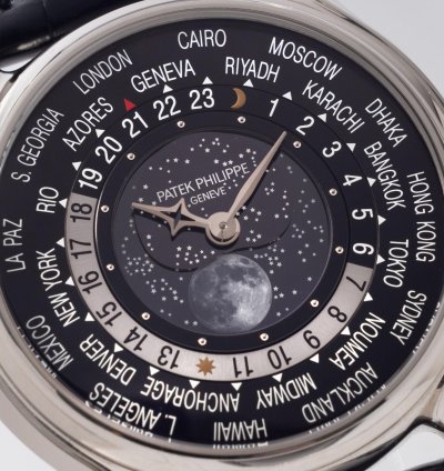 Patek Philippe World Time Moonphase 5575g 175th Anniversary In 18k White Gold Full Set