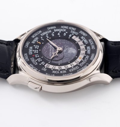 Patek Philippe World Time Moonphase 5575g 175th Anniversary In 18k White Gold Full Set