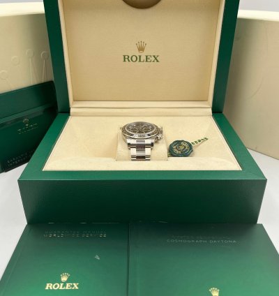 Rolex Daytona White Gold Black Diamond Dial 116509 Box Papers 2023