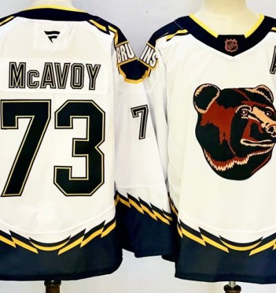 Mens Boston Bruins 73 Charlie Mcavoy Jersey Stitched