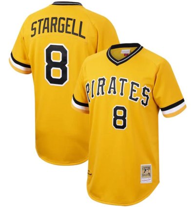 Pittsburgh Pirates Willie Stargell Yellow 1979 Throwback Pullover Jersey