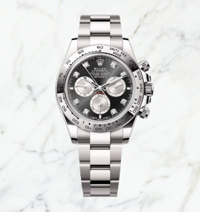 Rolex Daytona White Gold Black Diamond Dial 126509 new Unworn