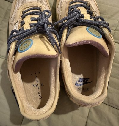 Nike Air Max 1 Travis Scott Cactus Jack Saturn Gold Size 11