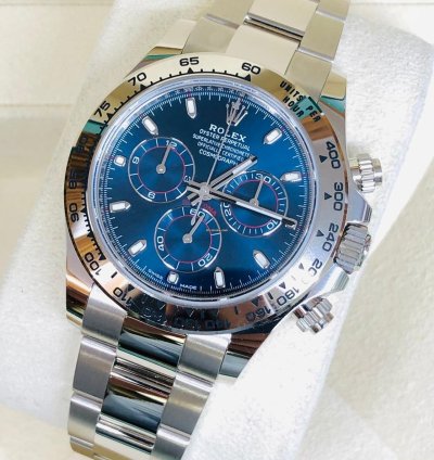 Rolex Daytona White Gold Blue Dial 40mm