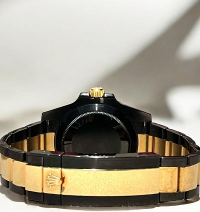 Rolex Submariner Date 40mm Two-tone 18k Yellow Gold And Black Pvd Dlc Stainless Steel Oyster