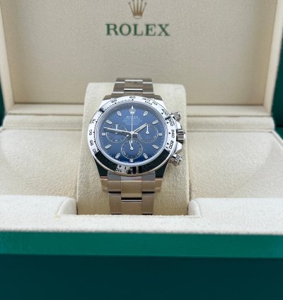 Rolex Daytona White Gold Blue Dial Discontinued