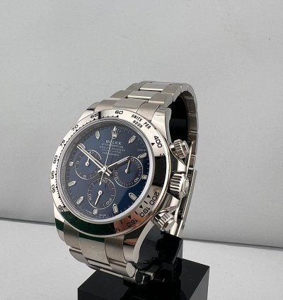 Rolex Daytona White Gold Blue Dial Discontinued