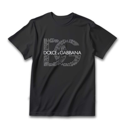 Dolce Gabbana Teks Logo Men Shirt Size Usa