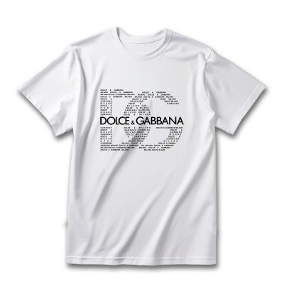 Dolce Gabbana Teks Logo Men Shirt Size Usa