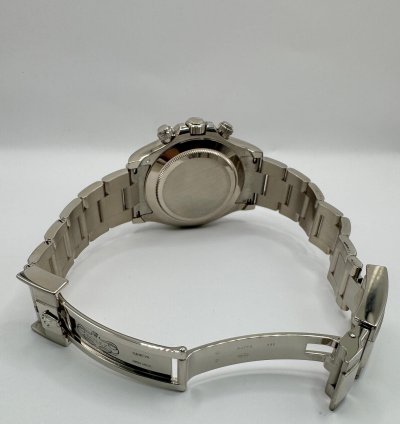 Rolex Daytona White Gold Cosmograph Daytona 40mm Watch - Steel And Black Index Dial 116509