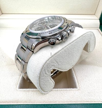 Rolex Daytona White Gold Cosmograph Daytona 40mm Watch - Steel And Black Index Dial 116509