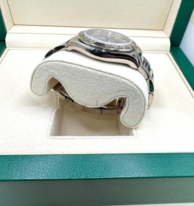 Rolex Daytona White Gold Cosmograph Daytona 40mm Watch - Steel And Black Index Dial 116509