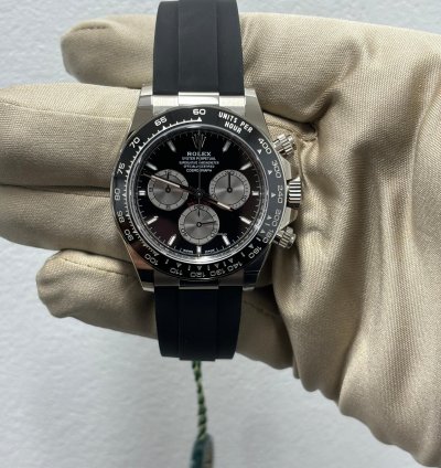 Rolex Daytona White Gold Cosmograph Daytona Black Bezel - Black And Steel Index Dial 126519ln