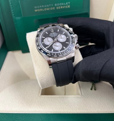 Rolex Daytona White Gold Cosmograph Daytona Black Bezel - Black And Steel Index Dial 126519ln