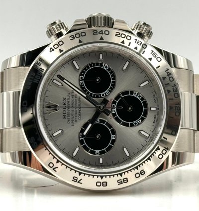 Rolex Daytona White Gold Grey Silver Dial Ghost 126509 Unworn 2023
